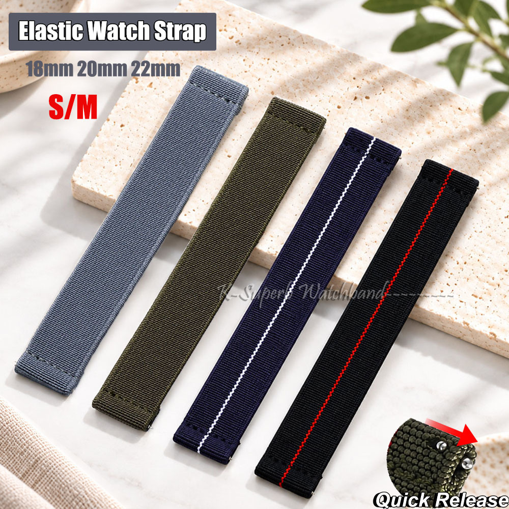 Parachute Strap Elastic - Tali Jam Tangan Elastis S/M untuk