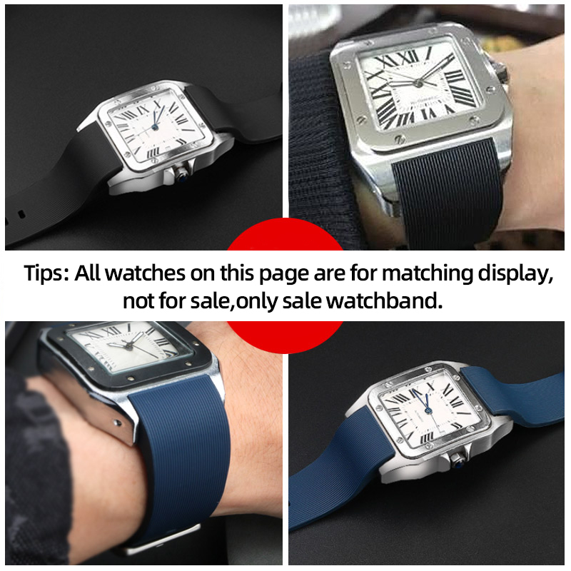 Gelang karet seri balon biru u - Cartier Watch Santos ulasan dan harga