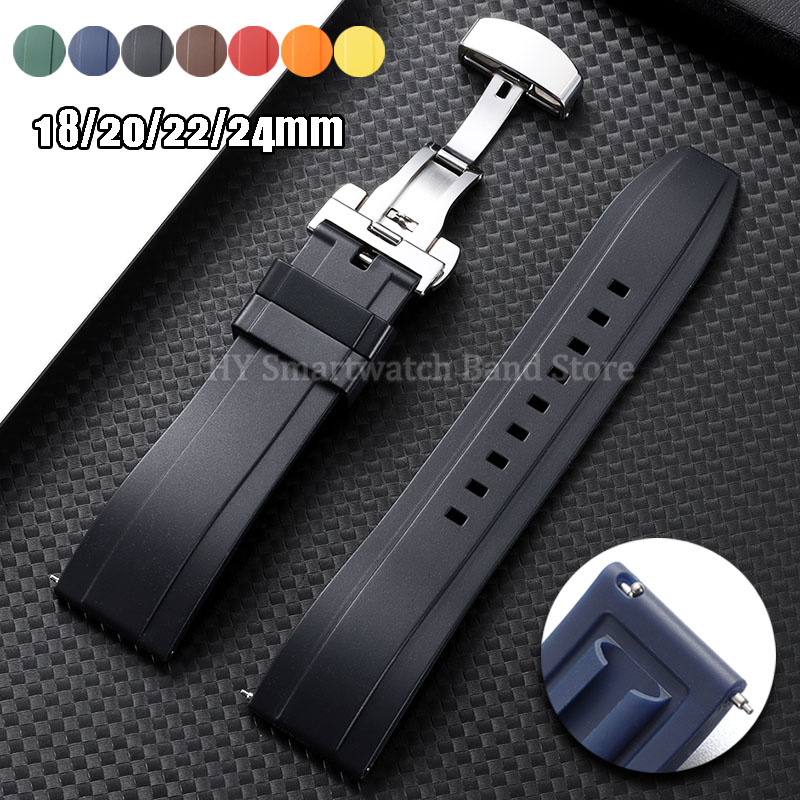 Tali Jam Tangan Silikon 18Mm 2 - Suede Strap Watch ulasan dan harga