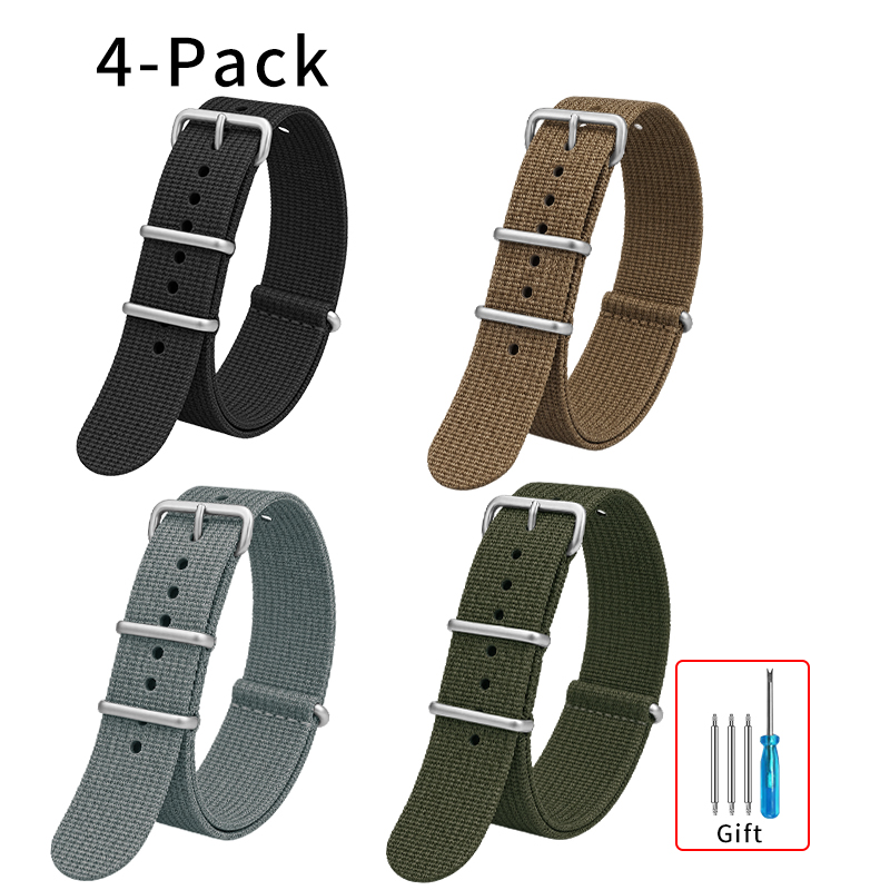 Tali Jam Tangan Nilon Bergaris - Nato Strap Nylon ulasan dan harga