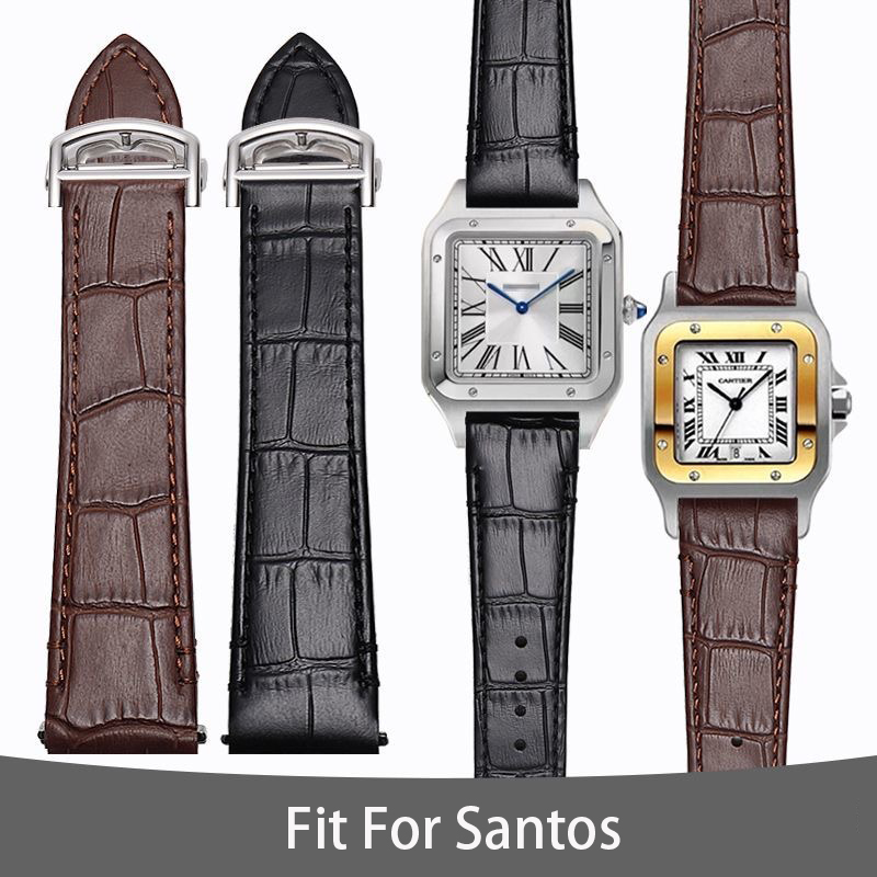 Tali Jam Tangan Kulit 21MM UNT - Cartier Watch Santos ulasan dan harga