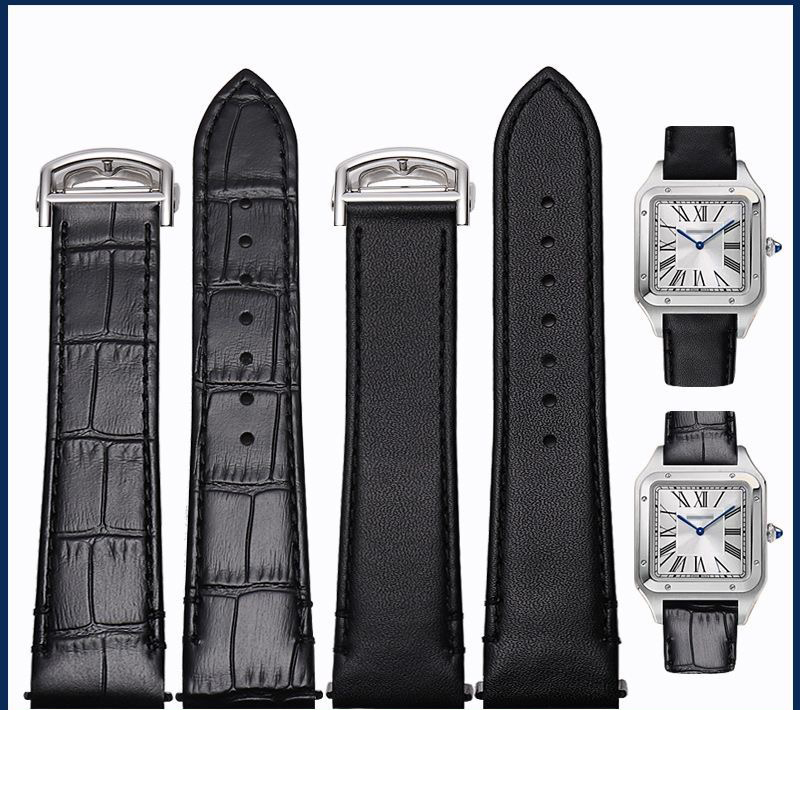 Tali Jam Tangan Kulit 21MM UNT - Cartier Watch Santos ulasan dan harga