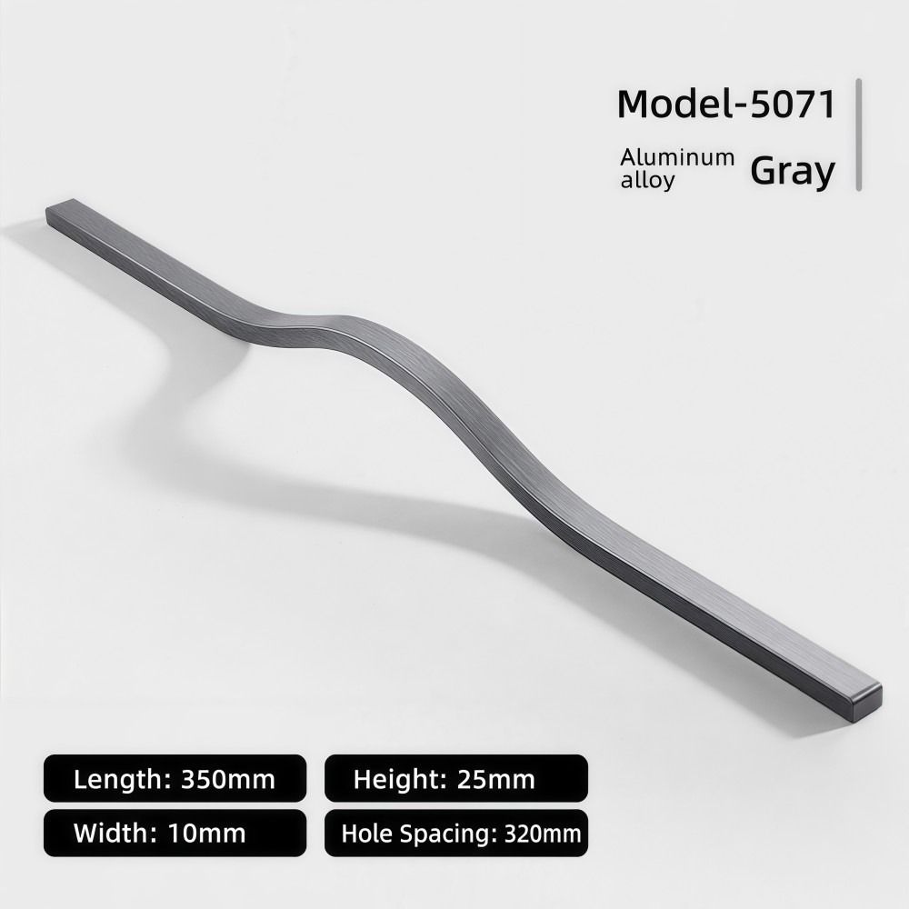 Gagang Kabinet dari Paduan Alu - Curved Spring Bar ulasan dan harga