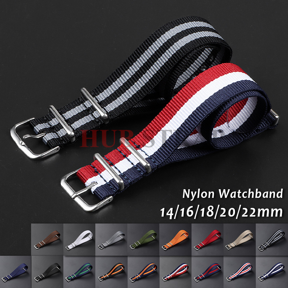 14mm 16mm 18mm 20mm 22mm 24mm  - Nato Strap Nylon ulasan dan harga